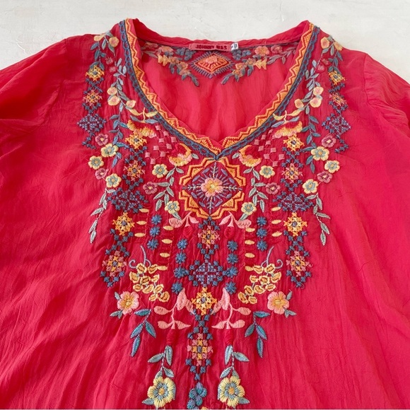 JOHNNY WAS RYLEIGH EMBROIDERED BLOUSE Size XS - Picture 4 of 9